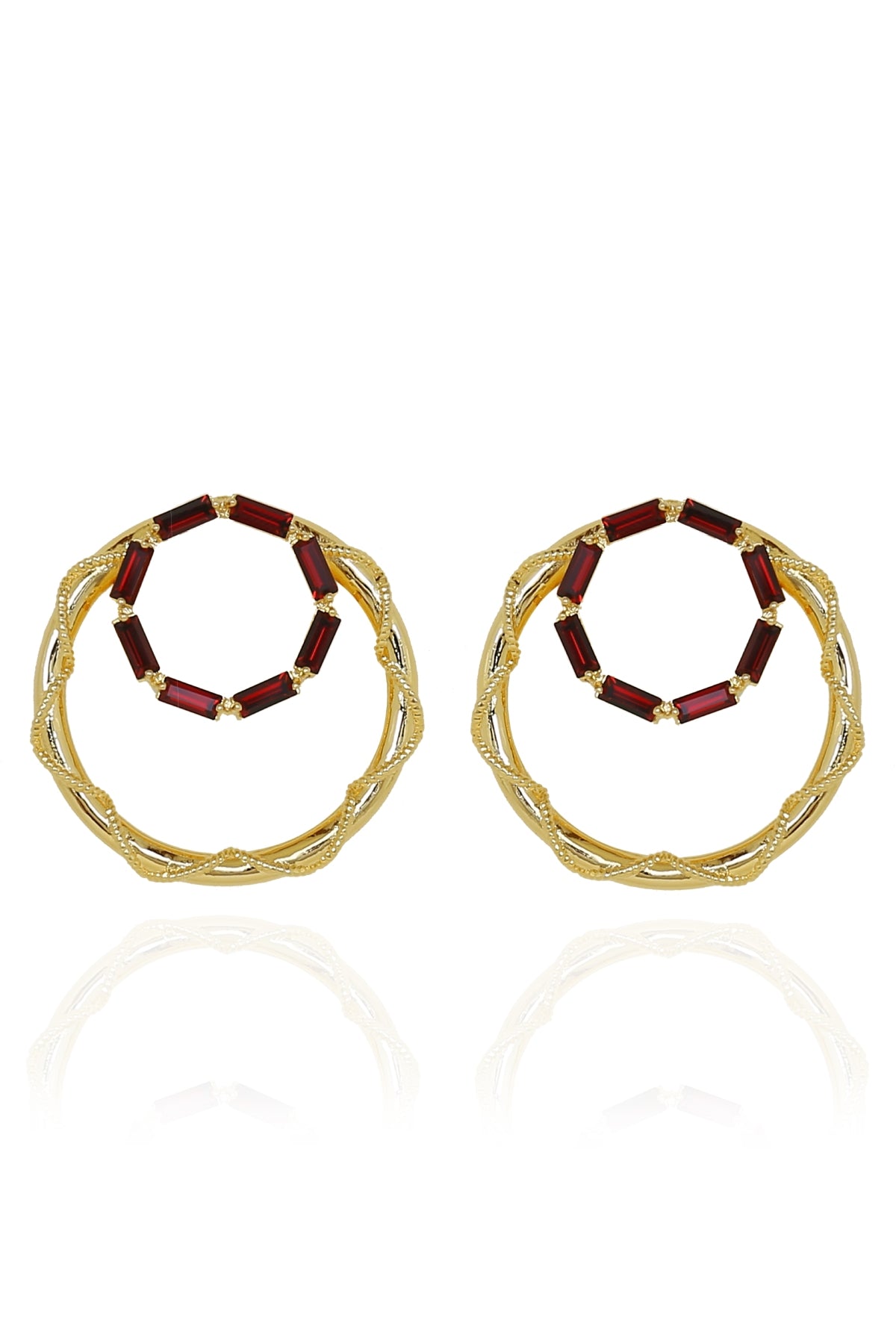 Buy Swarovski Round Hoops For Women Online at ScrollnShops
